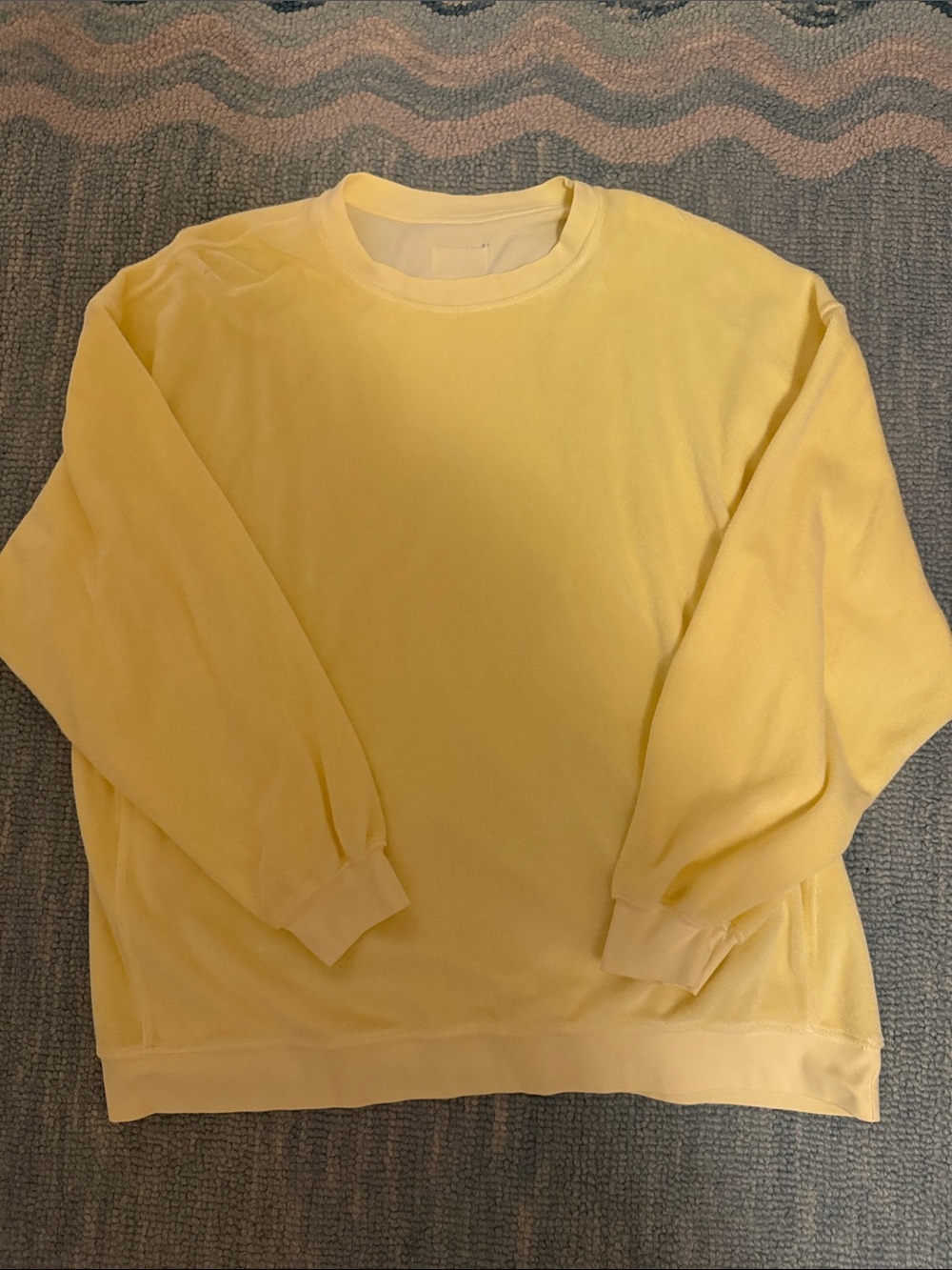 Daily Drills Yellow Towel Terry Crewneck